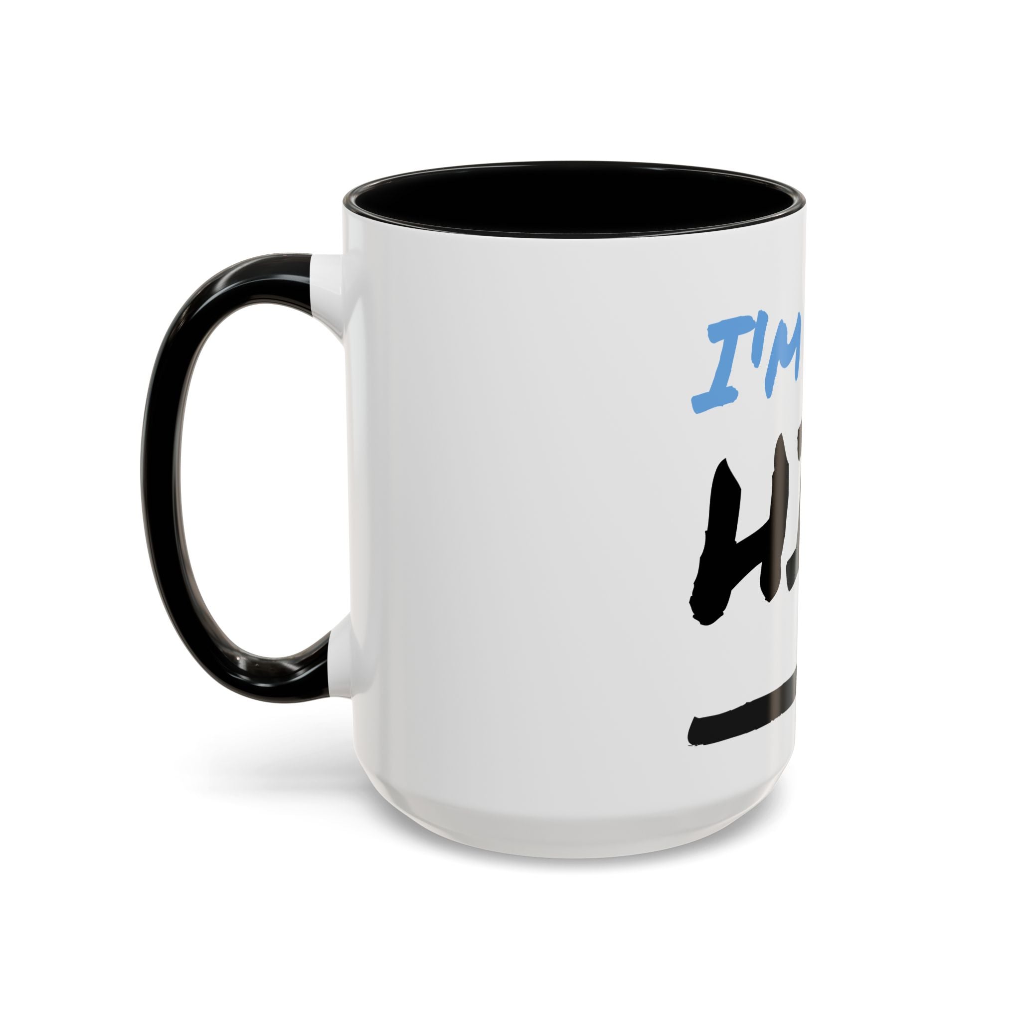 Accent Coffee Mug with Quirky 'I'm With Him' Design - Fun Gift for Him, Holiday Celebrations, Coffee Lover Gift, Cute Kitchen Decor - The Revival Rack