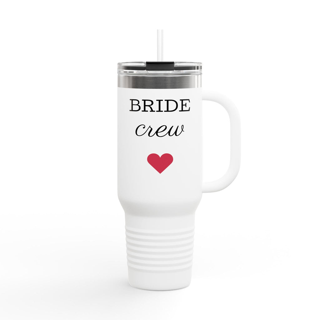 Custom Bride Crew Insulated Travel Mug | Perfect for Weddings, Bachelorette Parties, Bridal Showers, Unique Gifts, Personalized Drinkware - The Revival Rack
