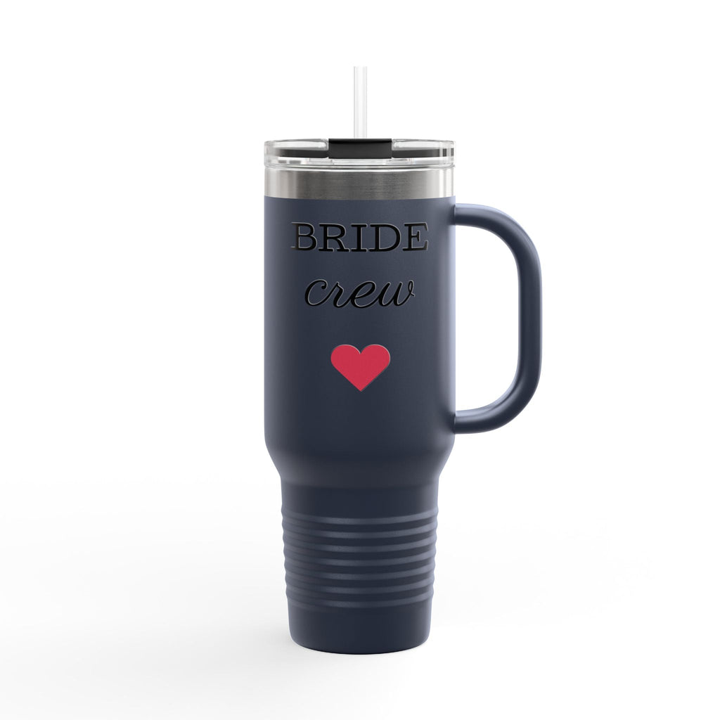 Custom Bride Crew Insulated Travel Mug | Perfect for Weddings, Bachelorette Parties, Bridal Showers, Unique Gifts, Personalized Drinkware - The Revival Rack