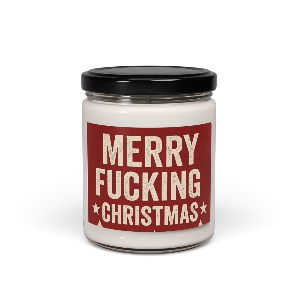Festive Scented Candle - Merry F***ing Christmas, Funny Gift for Holidays, Home Decor, Aromatherapy, Self - Care, Unique Christmas Present - The Revival Rack