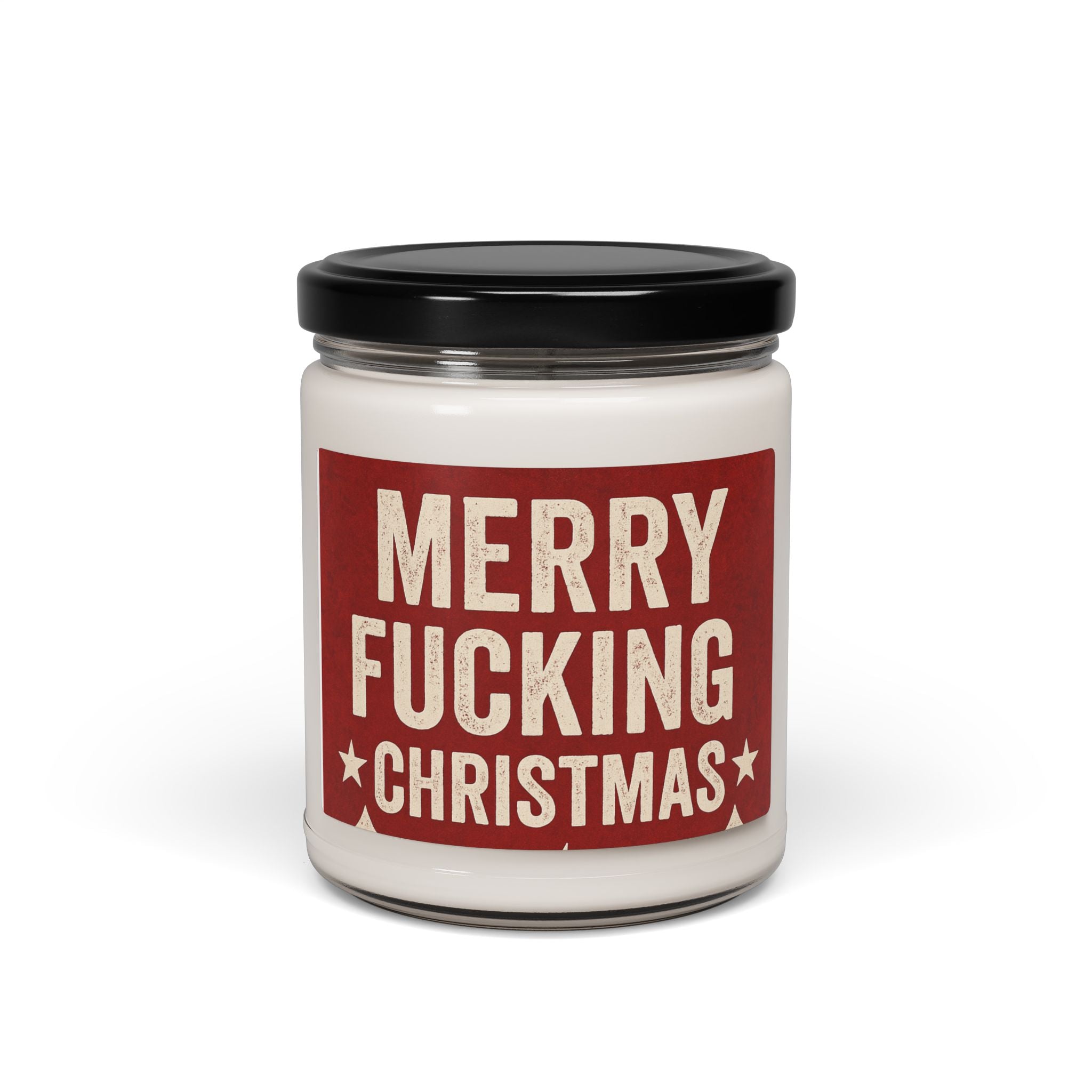 Festive Scented Candle - Merry F***ing Christmas, Funny Gift for Holidays, Home Decor, Aromatherapy, Self - Care, Unique Christmas Present - The Revival Rack