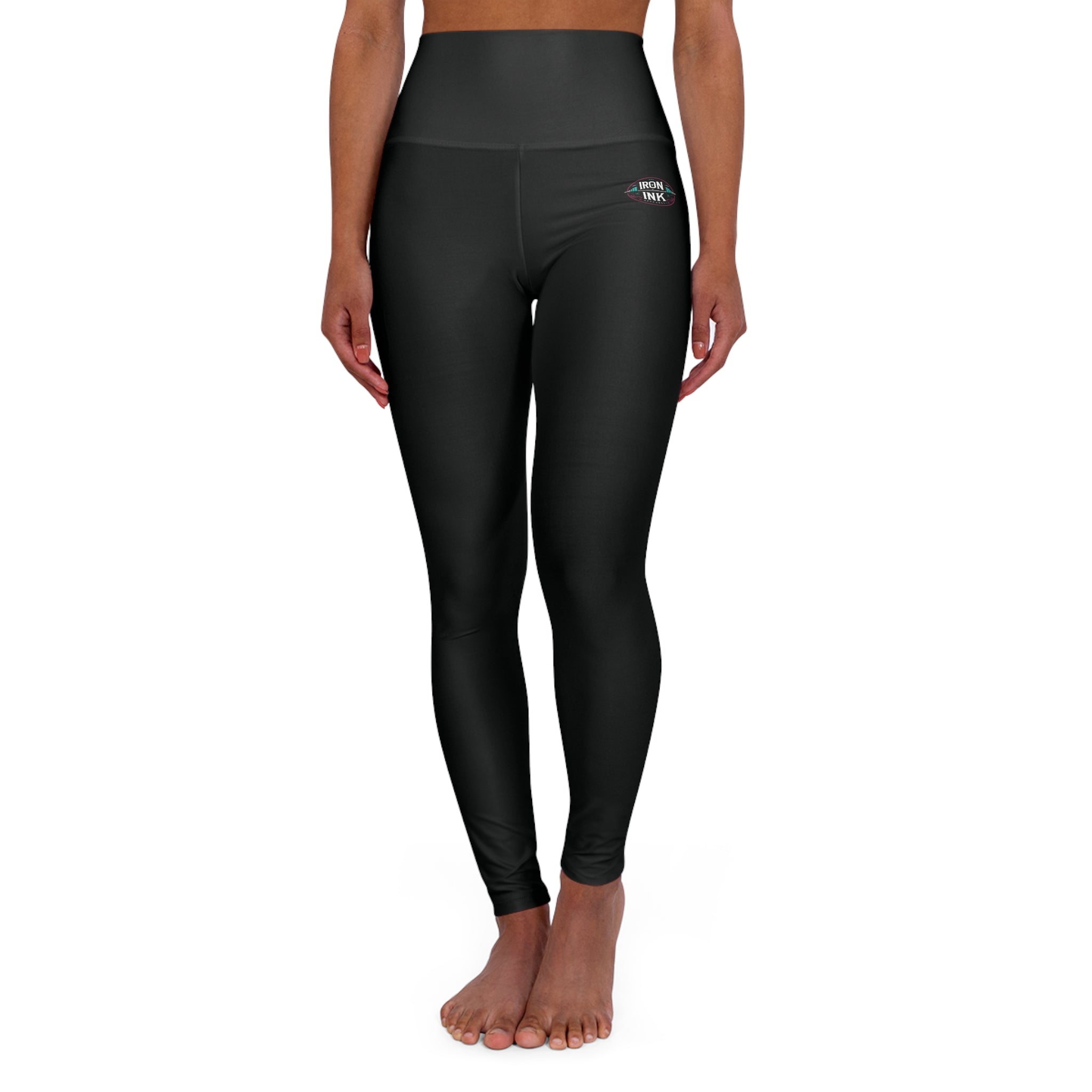 High Waisted Yoga Leggings (AOP) - The Revival Rack