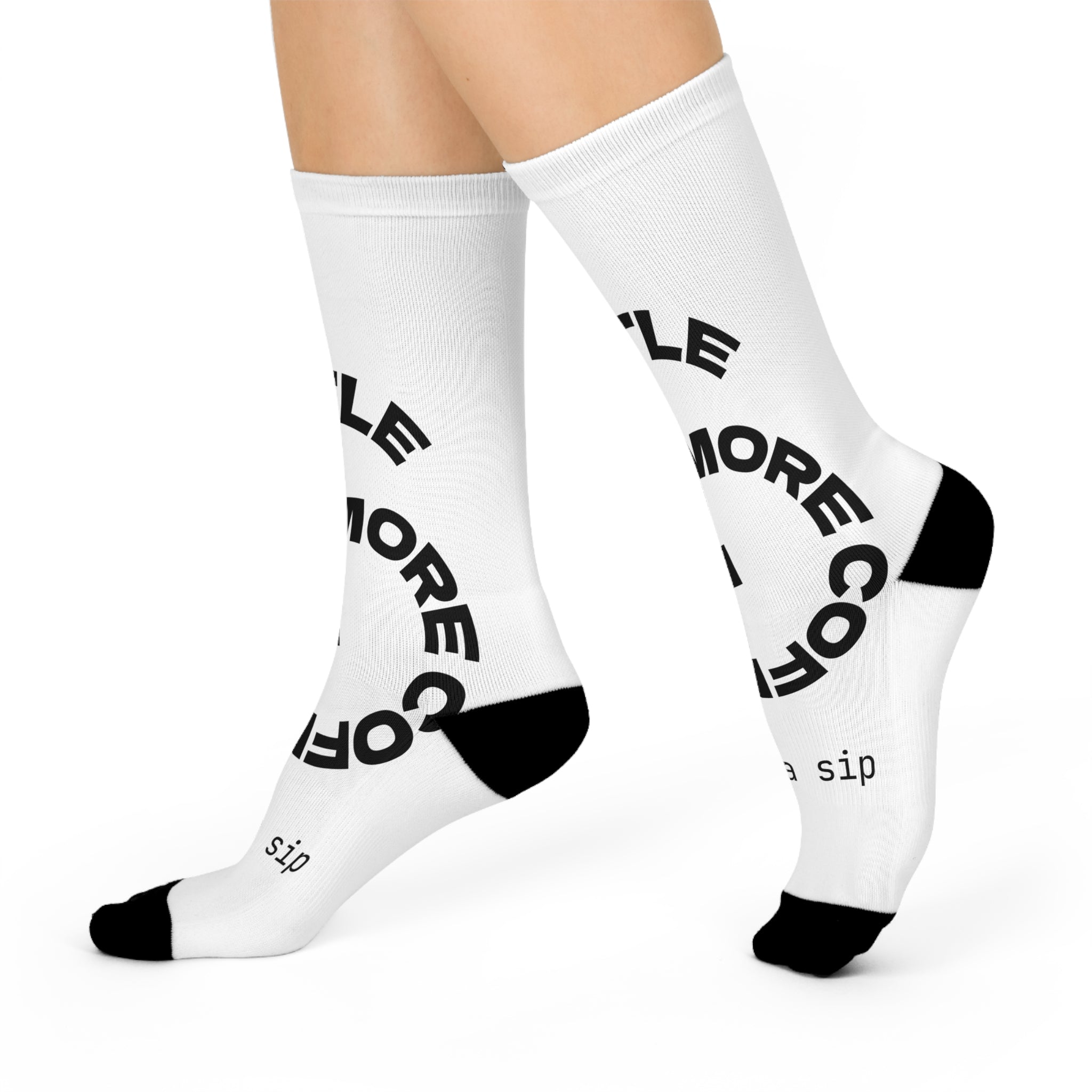 Hustle Crew Socks - Motivational Cushioned Socks for Coffee Lovers, Gifts for Him/Her, Unique Stocking Stuffers, Funny Cozy Socks - The Revival Rack