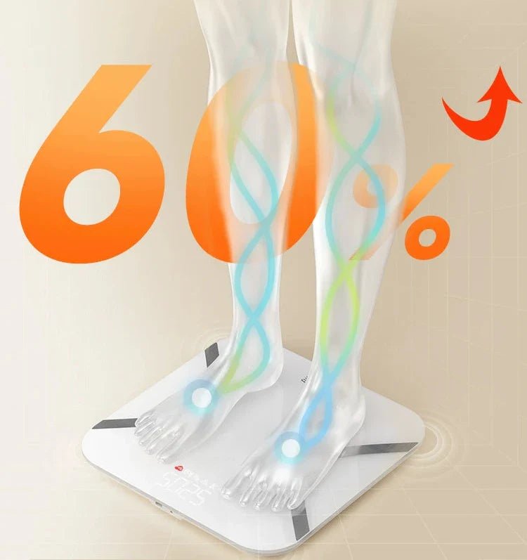 NNETB Rechargeable Body Fat Scale for Weight Loss - With Bluetooth and Wi - Fi - The Revival Rack