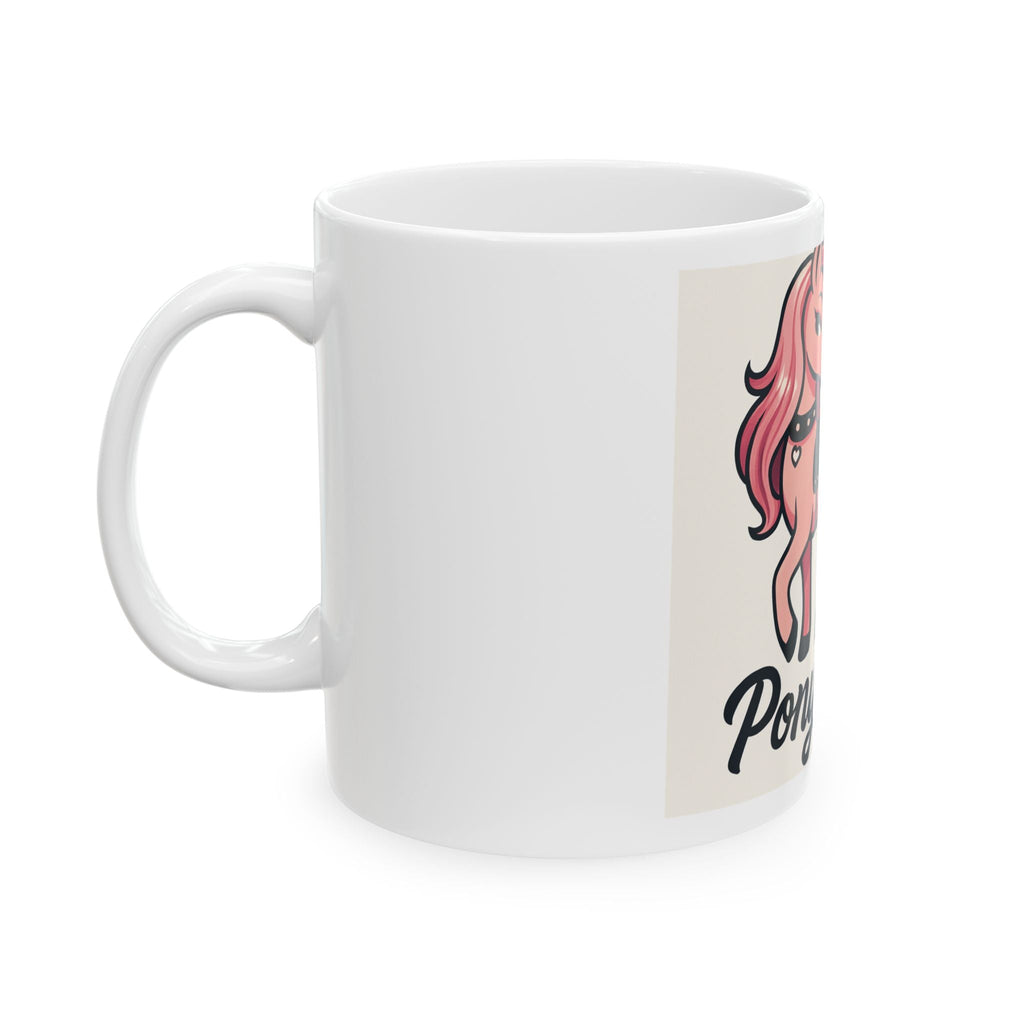 Pony Club Ceramic Mug | Cute Gift for Horse Lovers, Fun Drinkware, Kids' Room Decor, Birthday Present, Coffee Tea Cup - The Revival Rack