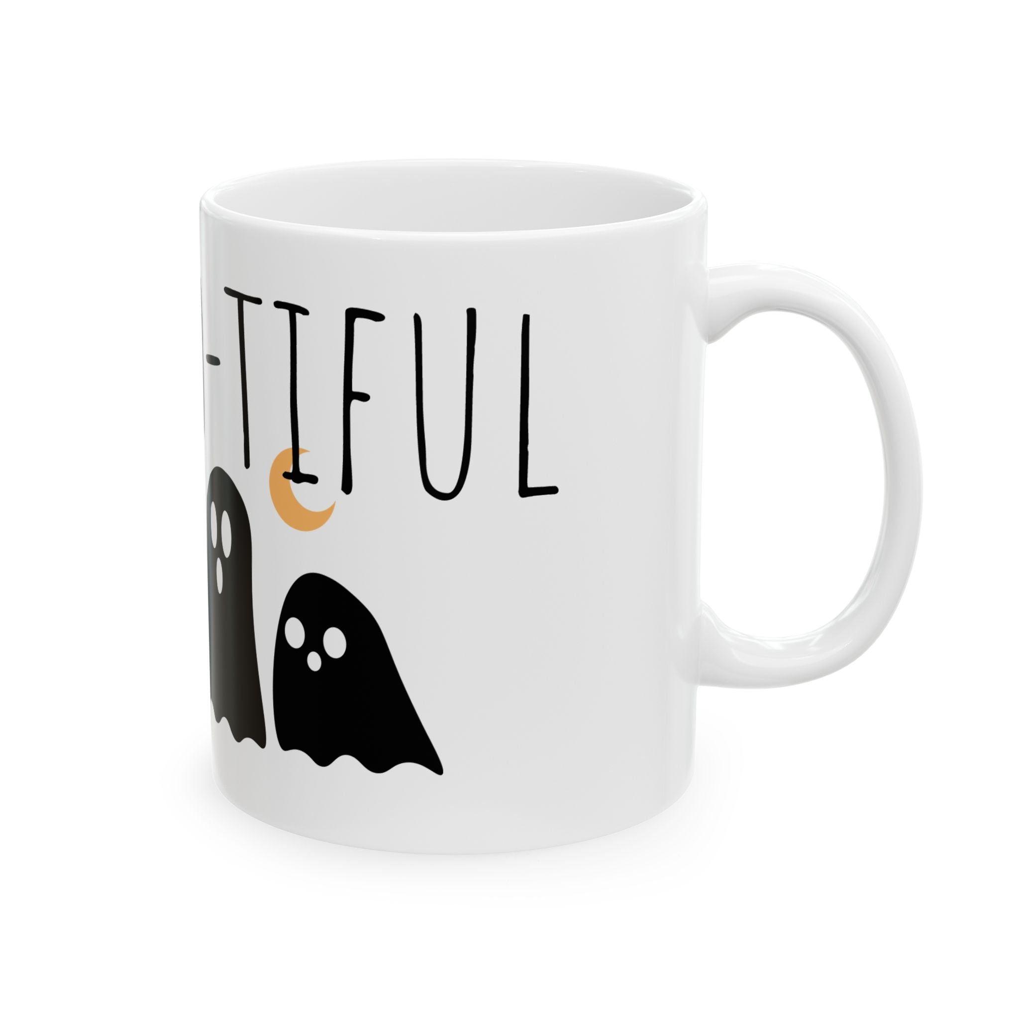 Spooky Boo - tiful Ceramic Mug - Halloween Coffee Cup, Ghost Design, Perfect Gift for Halloween Lovers, Fall Decor Item, Treat Yourself - The Revival Rack