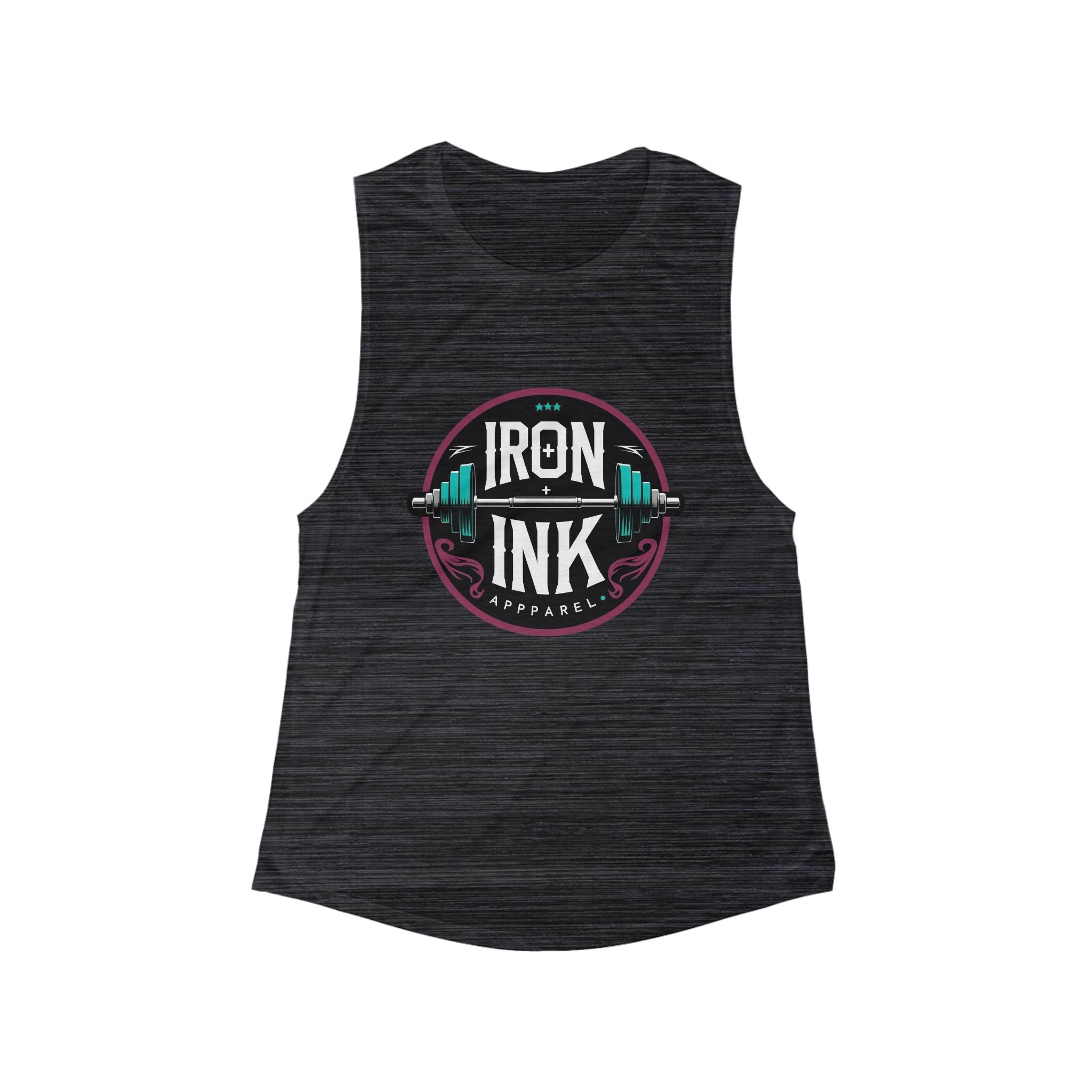 Women's Fitness Muscle Tank - Iron Ink Graphic Tee, Workout Top, Gym Apparel, Fitness Gift, Activewear - The Revival Rack