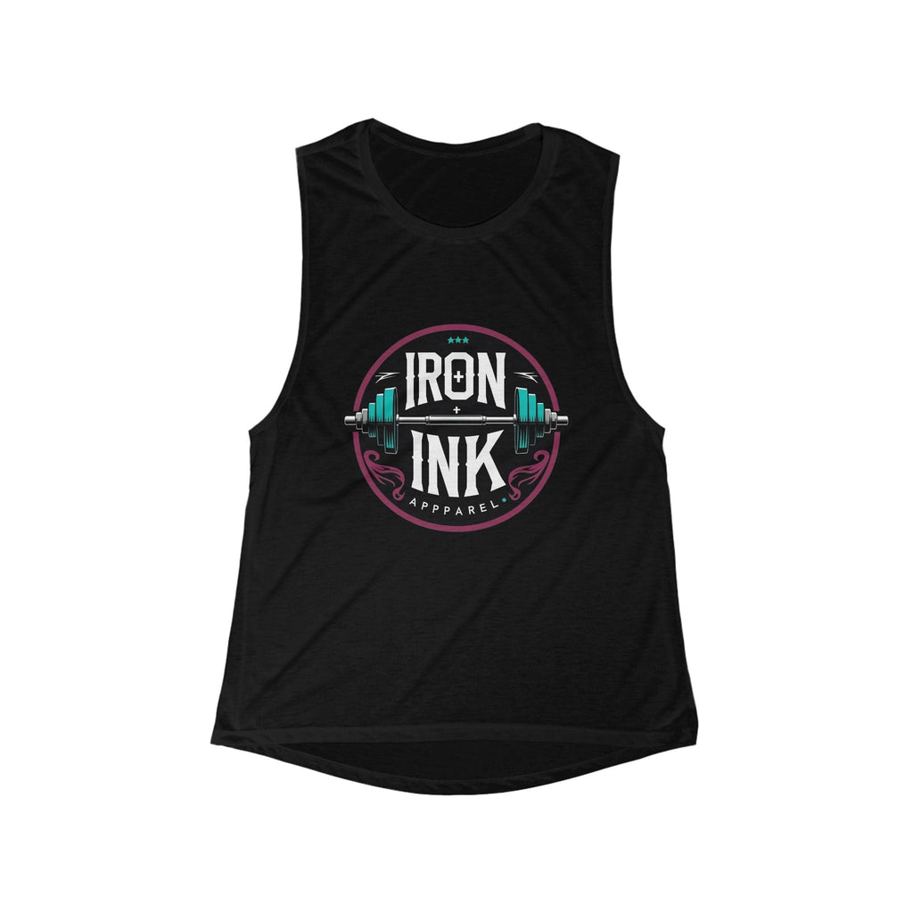 Women's Fitness Muscle Tank - Iron Ink Graphic Tee, Workout Top, Gym Apparel, Fitness Gift, Activewear - The Revival Rack