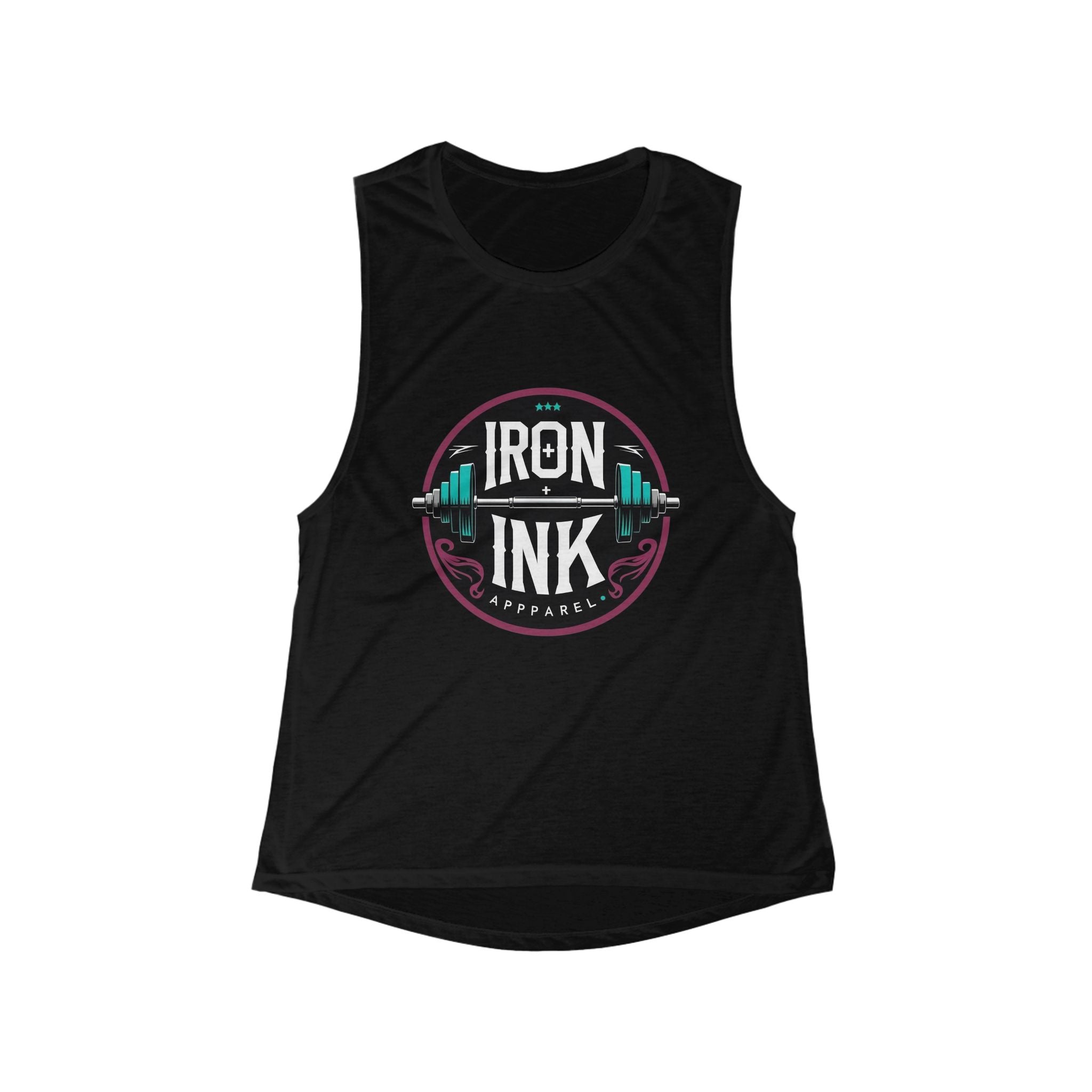 Women's Fitness Muscle Tank - Iron Ink Graphic Tee, Workout Top, Gym Apparel, Fitness Gift, Activewear - The Revival Rack