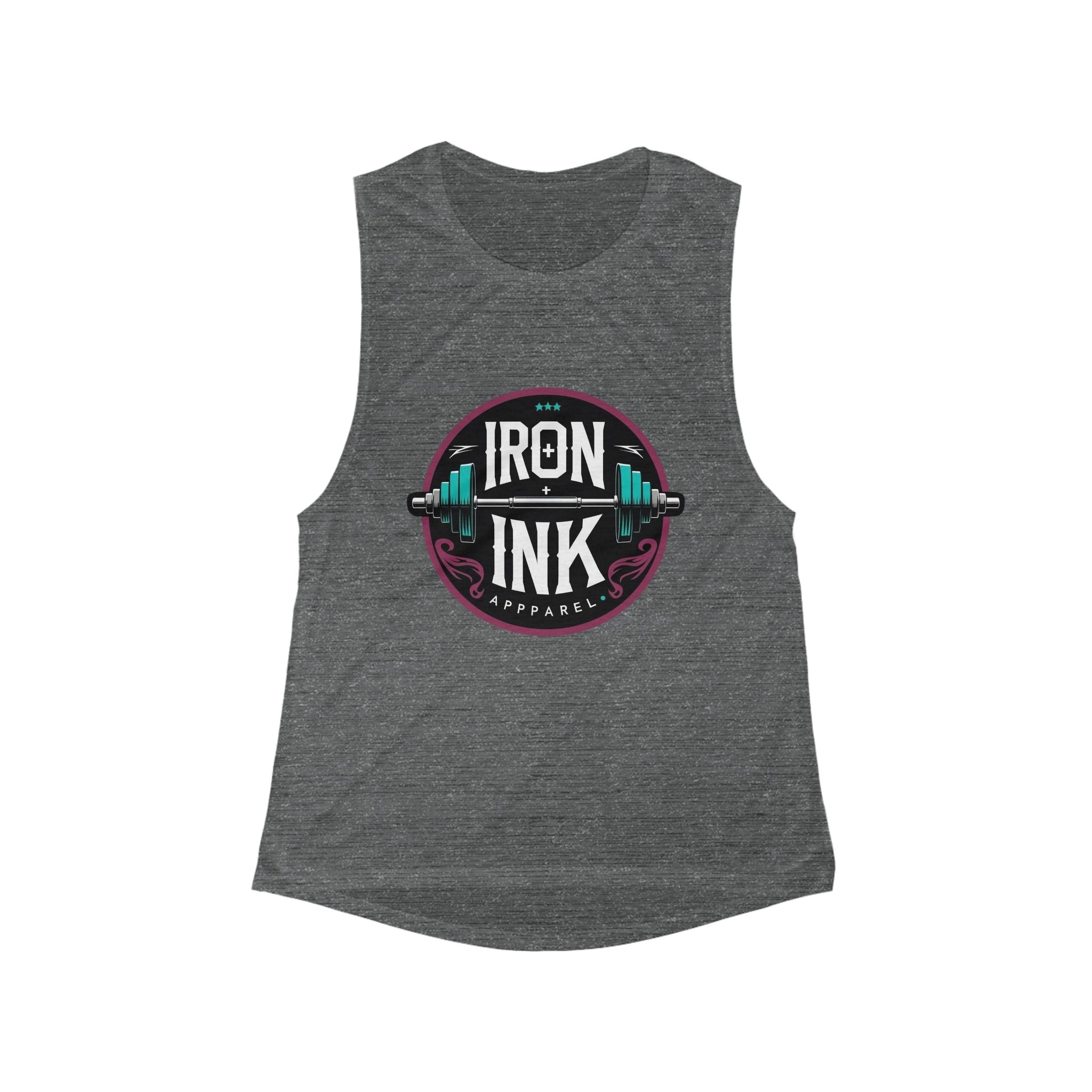 Women's Fitness Muscle Tank - Iron Ink Graphic Tee, Workout Top, Gym Apparel, Fitness Gift, Activewear - The Revival Rack