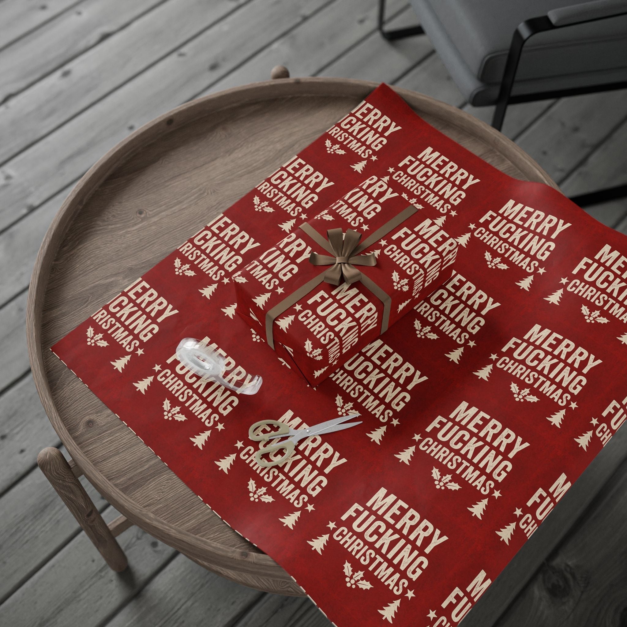 Wrapping Papers - Dirty Holiday Fun Design - The Revival Rack