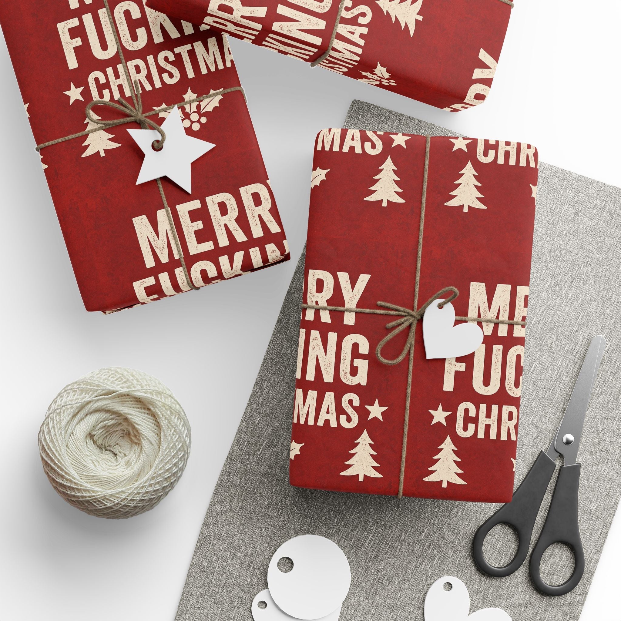 Wrapping Papers - Dirty Holiday Fun Design - The Revival Rack